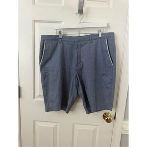 Boss Hugo Boss Blue Stretch Clyde Regular Fit Bermuda Shorts sz 38 EUC